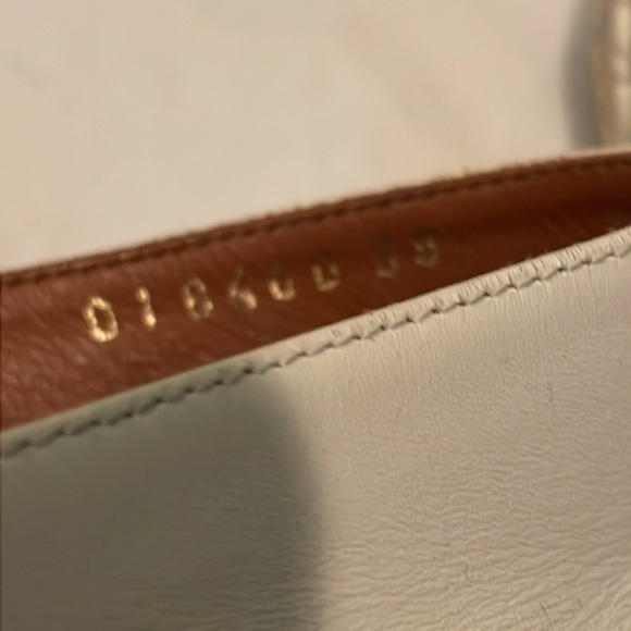 Valentino Off White Embroidered Cut Out Leather A Jour Flat Espadrilles - Picture 5 of 5